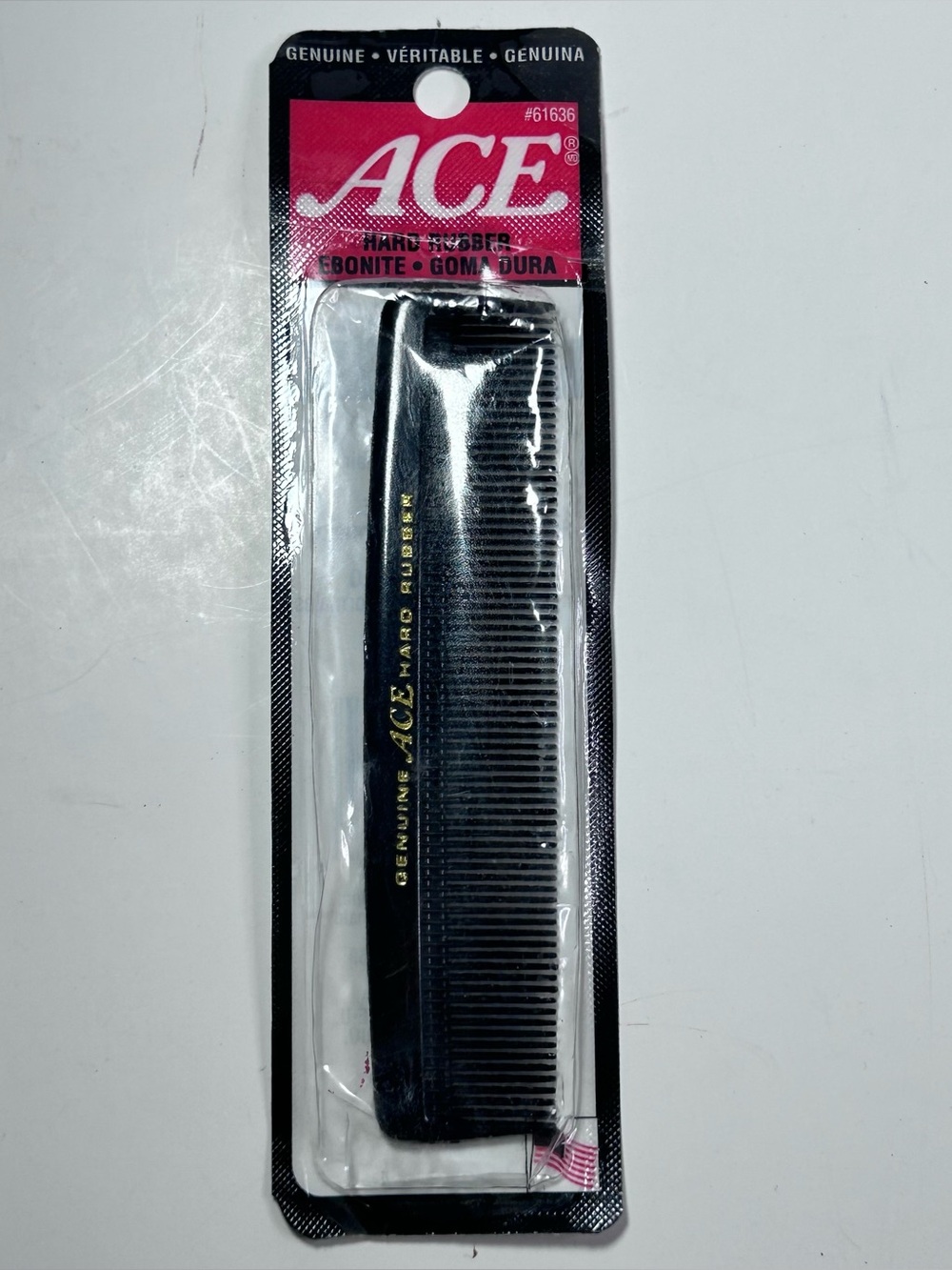 New Vintage Ace Hardware Rubber Pocket Comb